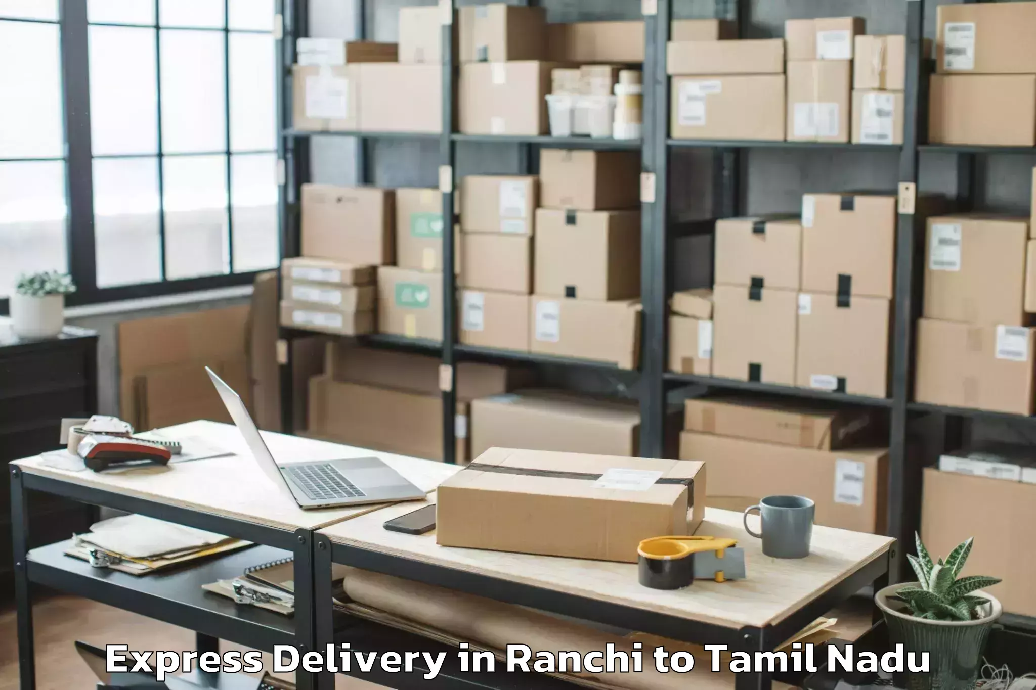 Professional Ranchi to Thiruvarur Express Delivery